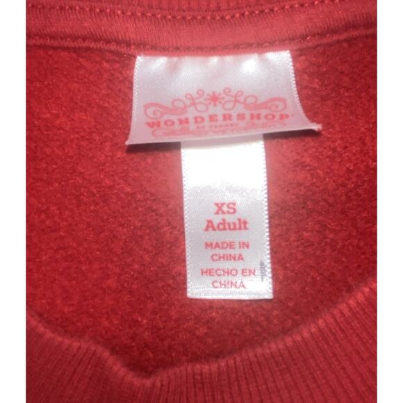 Wondershop Target Sweatshirt Size XS Red Special Edition - Picture 5 of 7